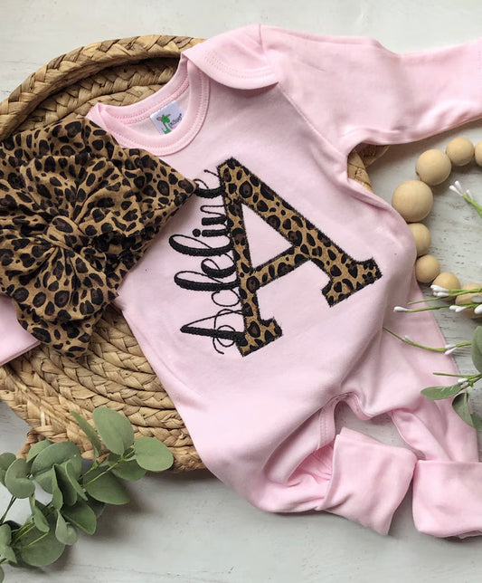 Baby Girl Cheetah Romper